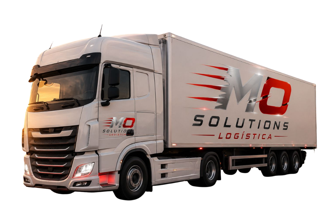 Caminhão da frota MO Solutions Logística