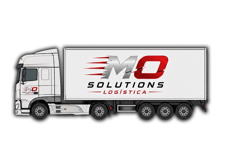 Ilustração do caminhão MO Solutions Logística